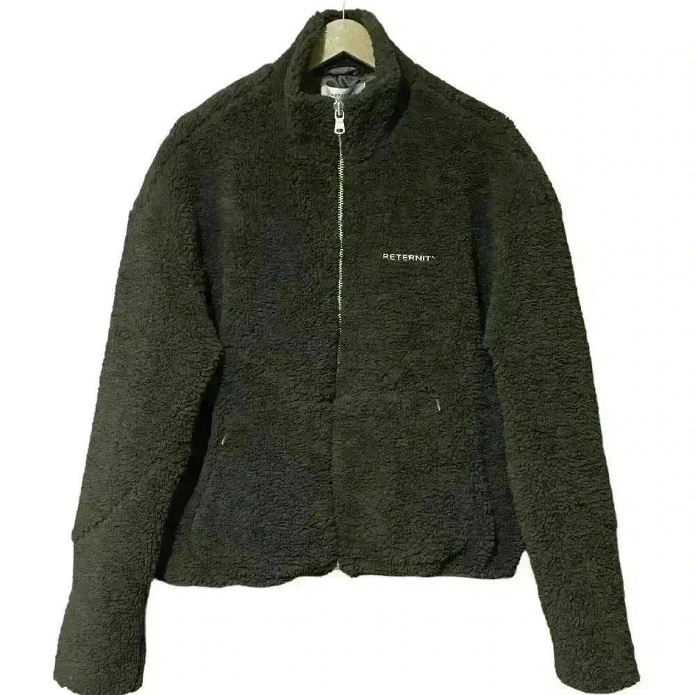 Reternity Olive Zip Jacket S Nwt Drop Shoulder Decorative Stitching Streetwear — image 3 of 8